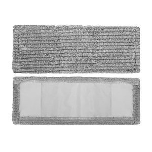 Насадка для швабры 42х13см FORA плоский ворс серый микрофибра 000000000001221677