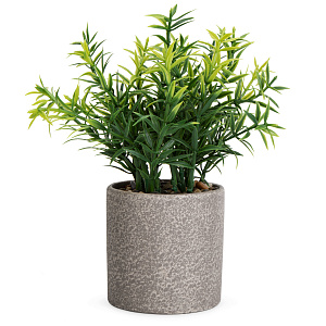 Цветок искусственный растение Розмарин 23см в горшке 000000000001218487