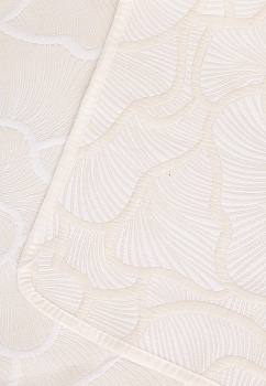 Покрывало 200х240см DE'NASTIA пион2 3слоя молочное жаккард 55%хлопок 45%полиэстер 000000000001212603