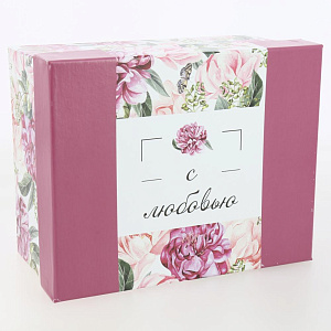 Коробка подарочная 21x17x11см РУТАУПАК ПИОН 000000000001210674