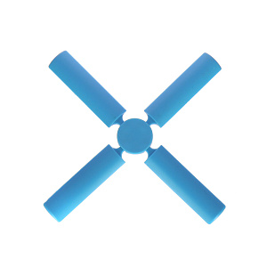 Термостойкая подставка складная Marmiton, голубой, 21.6х21.6х1 см 000000000001125437