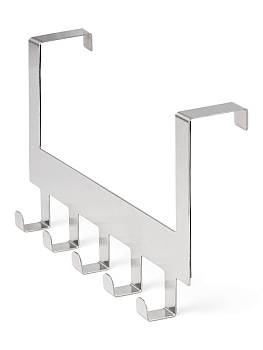 Вешалка дверная 30x15,5см DE'NASTIA серый нержавеющая сталь 000000000001205149