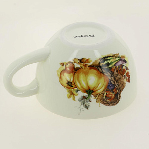 Бульонница 580мл ELRINGTON ТЫКВА с ручкой подарочная упаковка керамика 000000000001206076