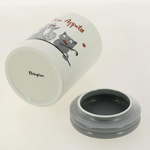 Банка для сыпучих продуктов 850мл ELRINGTON КОТЫ-ПОВАРЯТА с крышкой ПУ керамика 000000000001206063