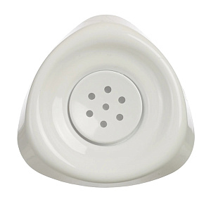 Мыльница Smile белый VANSTORE пластик для непищевых продуктов 406-04 000000000001201077