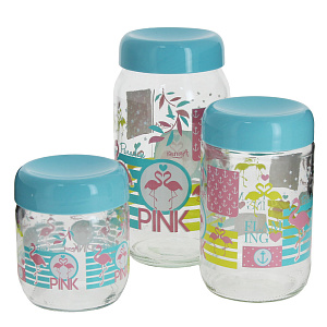 Набор банок для хранения, 3 шт 000000000001173677