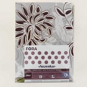 Комплект постельного белья 1,5-спальный FORAсеребряный принт с узорами полиэстер 000000000001188823