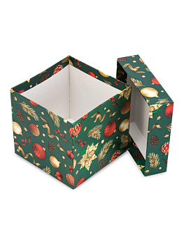 Коробка подарочная 11х11х11см ЗОЛОТАЯ МАГИЯ куб 000000000001228418