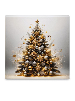 Коробка подарочная 17х17х7см РУТАУПАК НОВОГОДНИЙ МИКС прямоугольник 000000000001228410