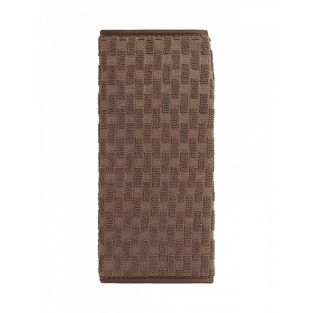 Коврик для сушки посуды 45х32см LUCKY Шашечки коричневый микрофибра полиэстер 000000000001223878