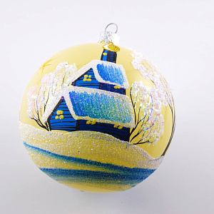 Декоративное украшение Шар 5 D10см БИРЮСИНКА Хуторок стекло 000000000001110899