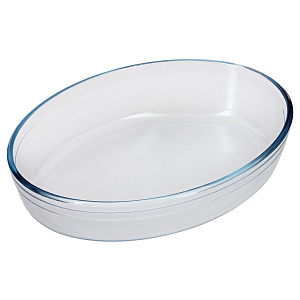 Форма для запекания 25х17см ПОСУДА ЦЕНТР овальная стекло 000000000001159697