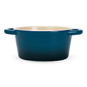 Кастрюля с крышкой 450мл MATISSA синий керамика 000000000001224558