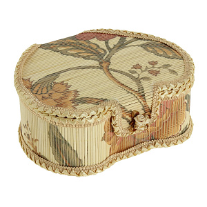 Шкатулка Цветочная, 21?16.5?8 см, бамбук 000000000001082427