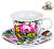 Чайная пара чашка фарфор 220мл/блюдце Цветение подарочная упаковка Флора Olaff 124-01034 000000000001197808