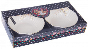 Набор 2 фигурных салатника 16см подарочная упаковка с окном и бантом БАНТ Balsford 101-01045 000000000001193968