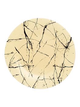 Тарелка обеденная 25см LUCKY мрамор белый стеклокерамика 000000000001218959