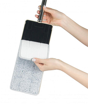 Насадка для швабры 32x12см VERDE из микрофибры. Тончайшие микроволокна проникают в мельчайшие поры, идеально очищая любые поверхности. 31107 000000000001205040