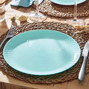 PAMPILLE LIGHT TURQUOISE Тарелка обеденная 25см LUMINARC опал PAMPILLE LIGHT TURQUOISE Тарелка обеденная 25см LUMINARC опал 000000000001207405