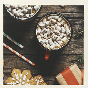 Коробка подарочная 17x17x9см РУТАУПАК Праздник для двоих квадратная 000000000001208375