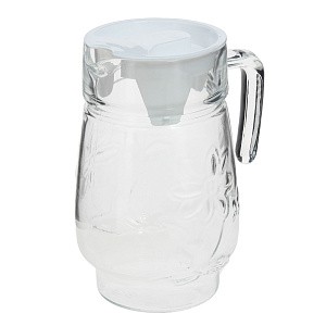 Кувшин Цветок Коралл, 1.5л, стекло 000000000001163445