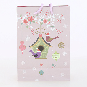 Сумка бумажная 14х20х6,5см ОПТИМА ламинированная 000000000001215515