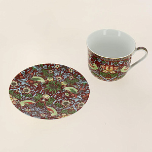 Чайная пара 370мл JumboStrawberry Thief (red)B0940-A07023R 000000000001195084