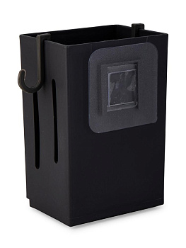 Подставка для столовых приборов 8,5х6х12,8см черный пластик 000000000001228329