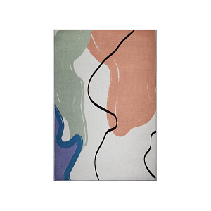 Коврик универсальный 60х90см LUCKY АБСТРАКЦИЯ микс холодный хрустальный бархат 000000000001222892