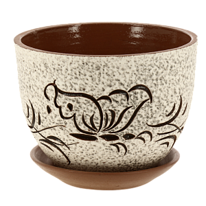 Горшок для цветов декоративный керамический Бабочка текстурный №3 2л ГК 8 000000000001200875