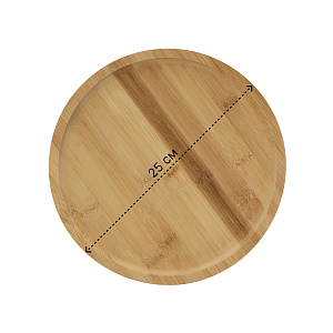 Поднос сервировочный 25х1,5см бамбук 000000000001221636