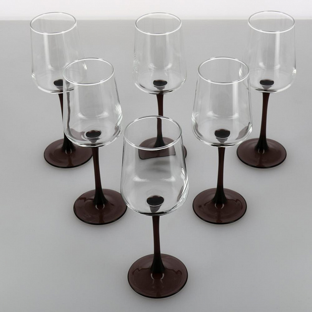 КОНТРАСТО Набор бокалов для вина 6шт 350мл ОСЗ Лилак стекло P9602 000000000001201505