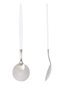 Чайная ложка LUCKY Modern белый/серебро нержавеющая сталь А000109-1RZ 000000000001219136