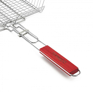 Решетка для гриля 34х26х61см длина ручки 35см сталь с оцинкованным покрытием 000000000001218534