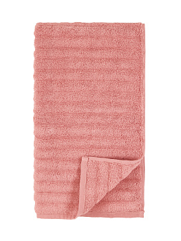 Полотенце махровое 70x130см DE'NASTIA Узкая Волна 500гр розовый хлопок 000000000001194310