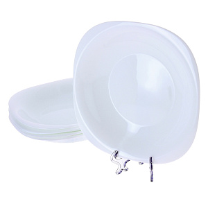 CARINE WHITE&BLACK Набор столовой посуды 18 предметов LUMINARC стекло 000000000001061168