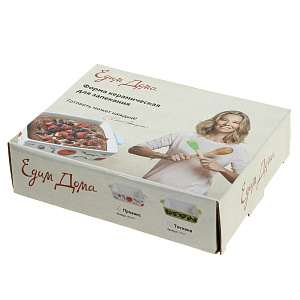 Форма Прованс Едим Дома, 20х20х6 см, керамика 000000000001167523