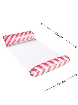 Матрас-гамак 130х170см для плавания полосы в ассортименте ПВХ/нейлоновая ткань 000000000001227375