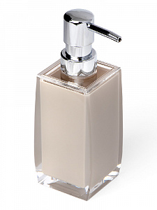 Диспенсер для жидкого мыла DE'NASTIA четырехгранный бежевый пластик 000000000001200423