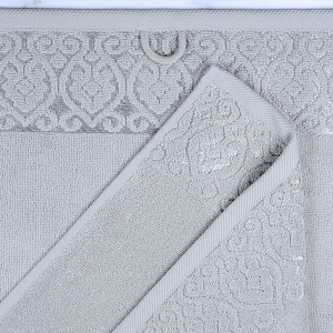 Полотенце махровое 50х90см DINA ME Итальянский бордюр серое плотность 480гр/м 100%хлопок 000000000001210320