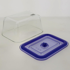 Контейнер Eley прямоугольный 3050мл.из жаропрочного боросиликатного стекла(выдерживает до +400 С)с пластиковой крышкой со встроенным 000000000001189864