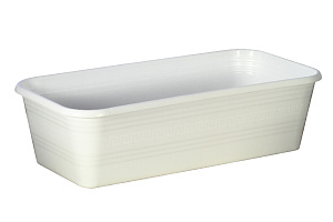 Ящик 390*195*120 ДЕКОР для цветов и рассады белый C1107 пластик 000000000001194447