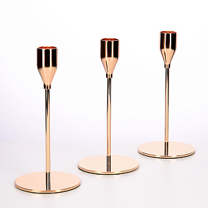 Подсвечник декоративный "Modern" 17см металл золото R011279 000000000001200399