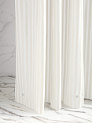 Шторка для ванной 180x200см DE'NASTIA mat stripe белый ПЕВА 000000000001226767