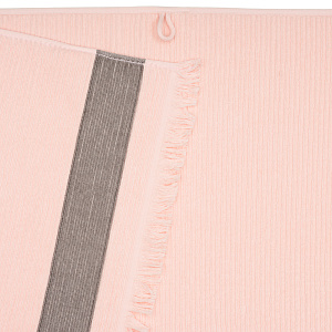 Полотенце махровое 70х130см СОФТИ Гармошка светло-розовое 100% хлопок 000000000001213298