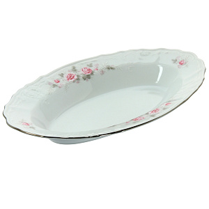 Овальное блюдо Бледные Розы Люкс Хауз, 24 см 000000000001002736