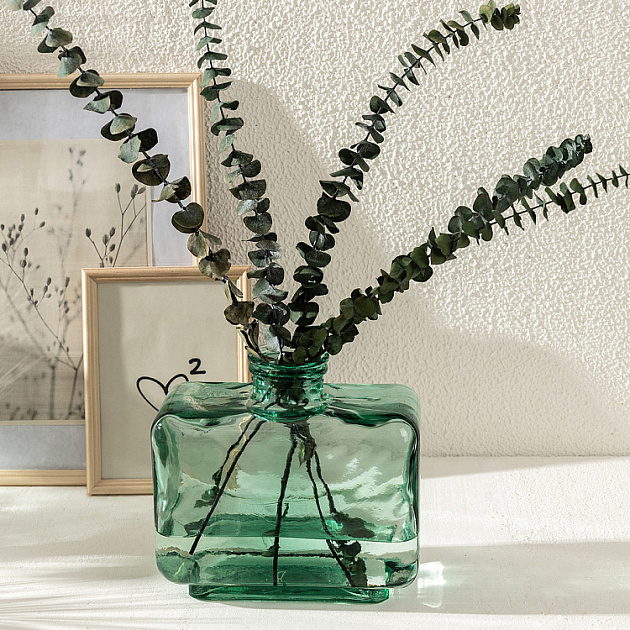 Ваза декоративная 23x11,5x22,5см DE'NASTIA Египет флакон прозрачный стекло 000000000001224999