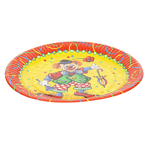 Набор одноразовых тарелок Клоун Pap Star, 23 см, 10 шт. 000000000001142462