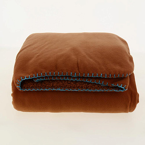 Плед LUCKY Квадро 150х200см 100%полиэстер терракотовыйT040117 000000000001190473