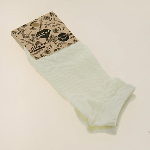 Носки женские заниженные ромб р.36-39/23-25 80%хл, 18%па, 2%эл 000000000001187753